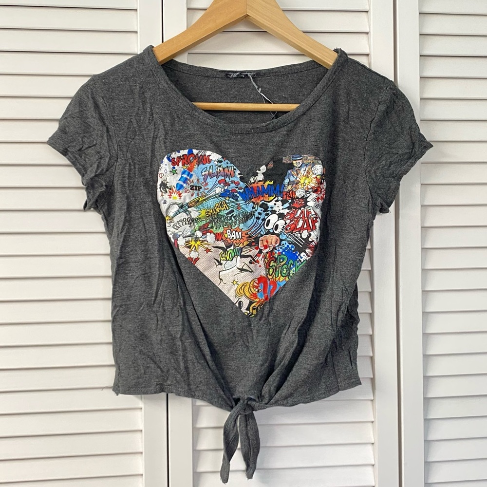 Graphic crop top